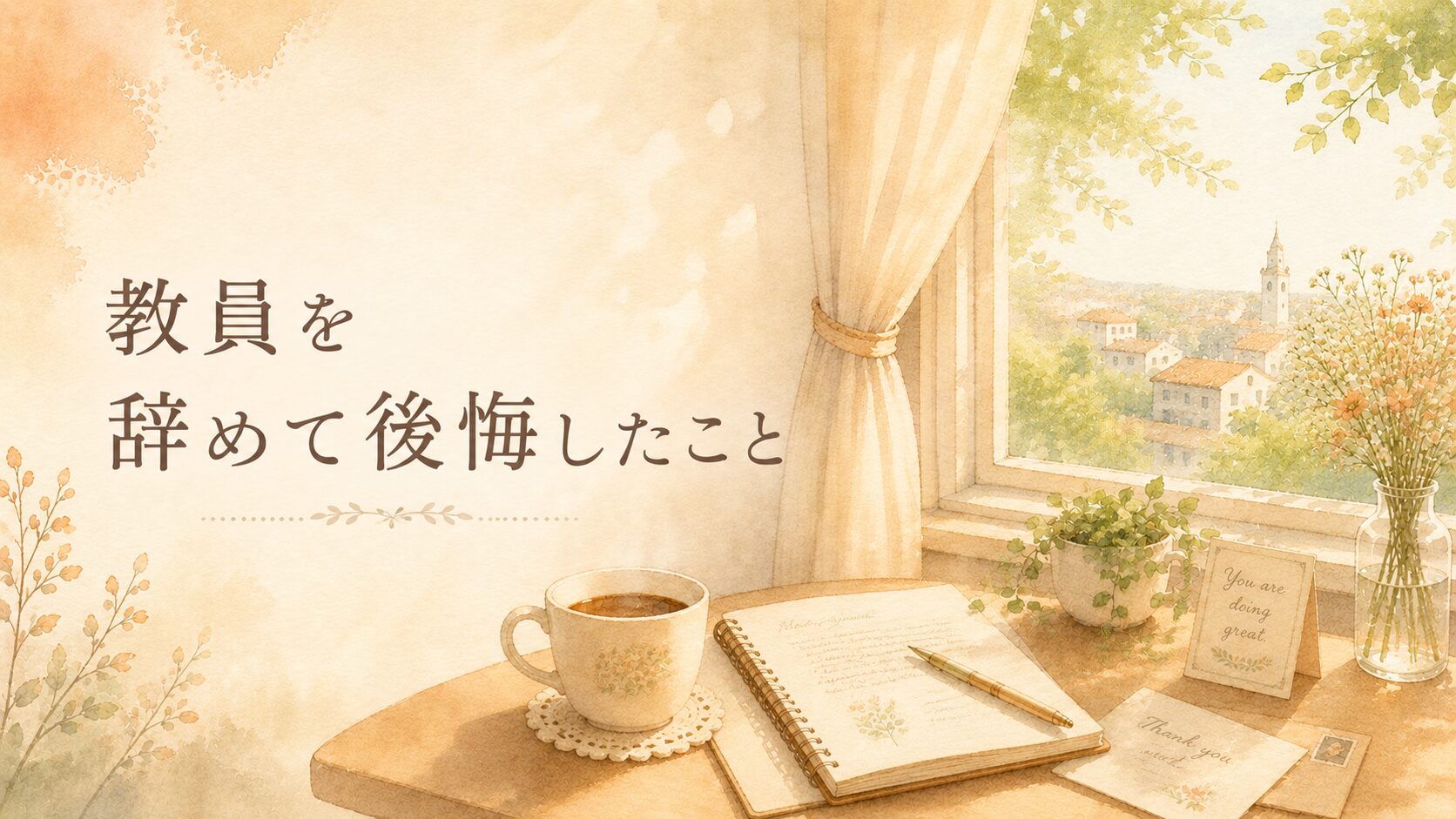 教員を辞めて後悔したこと