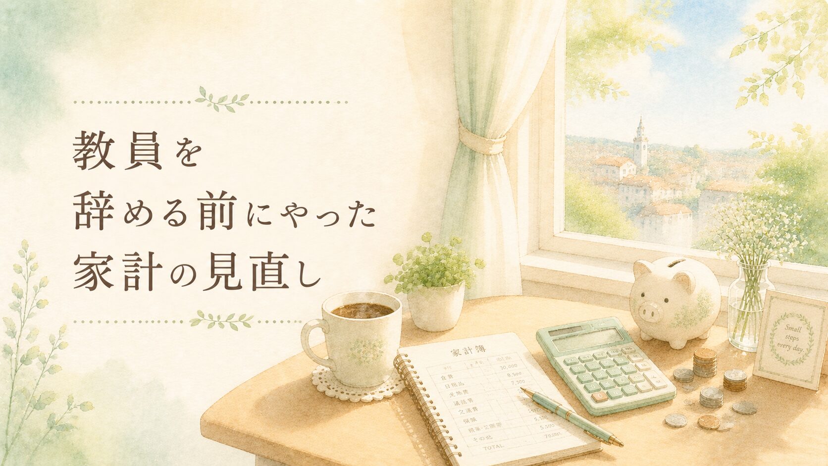 教員を辞める前にやった家計の見直し