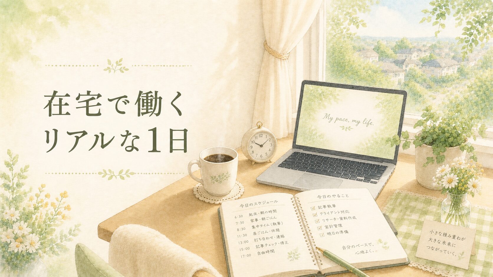 在宅で働くリアルな1日